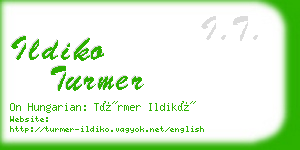 ildiko turmer business card